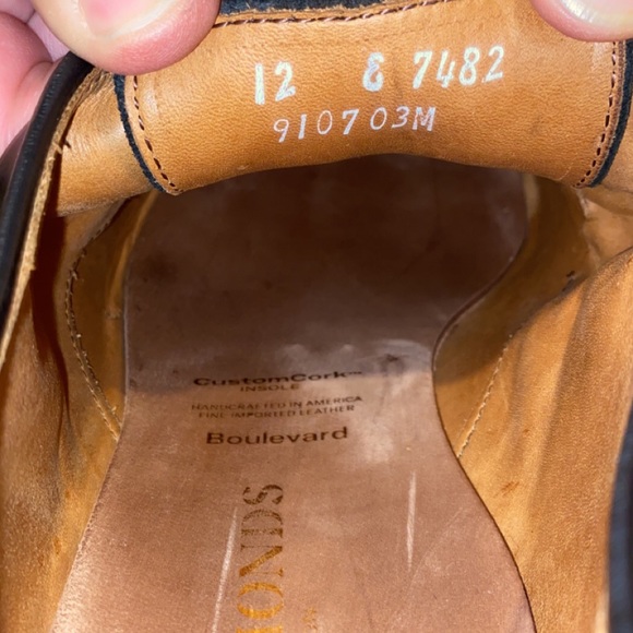 Allen Edmonds Boulevard Cap Toe Derby Black - Picture 6 of 6